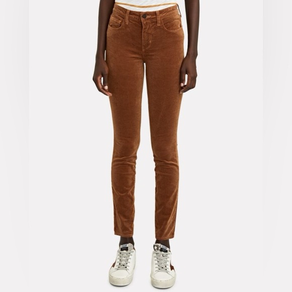 L’AGENCE | Marguerite High rise Skinny Belour Jeans In Brown Truffle Size 25 NEW - Picture 1 of 9